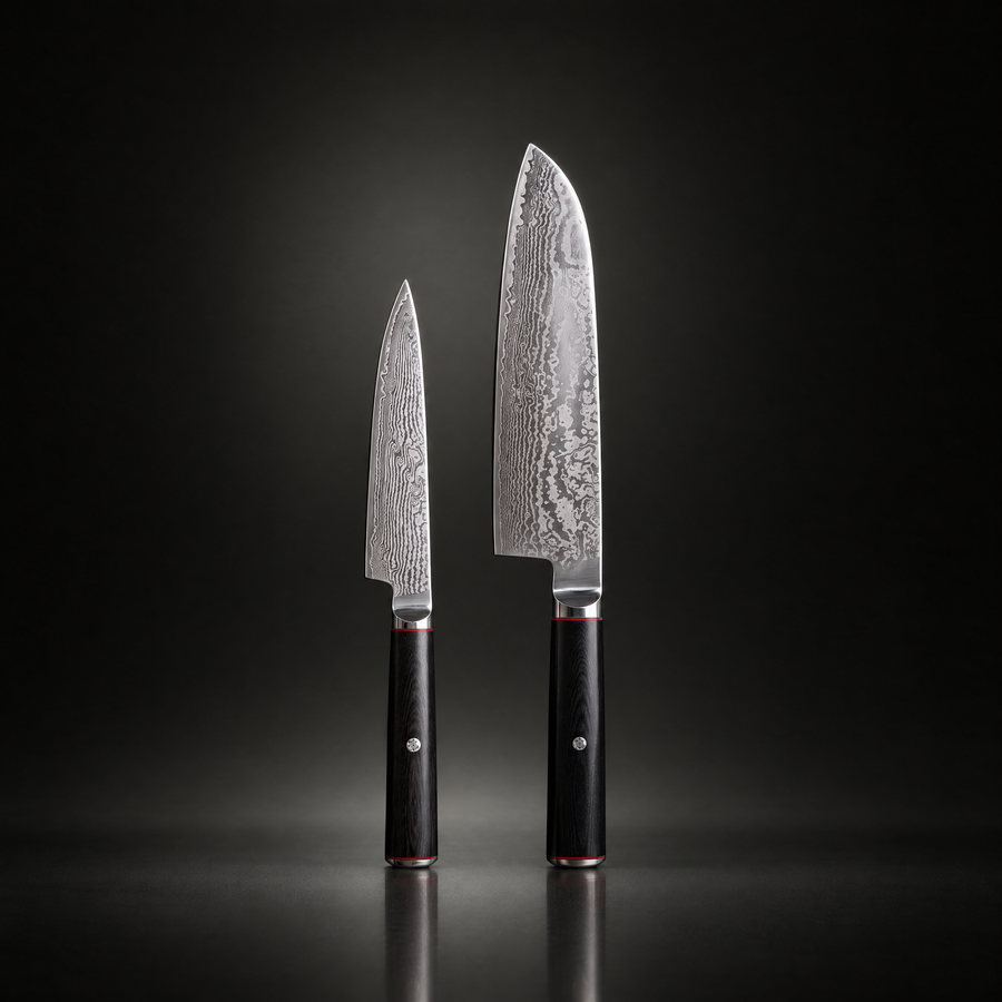Kurogane 2-Piece Knife Set (Santoku & Petty)