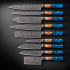 Suijin 9-Piece Knife Set, full side profile