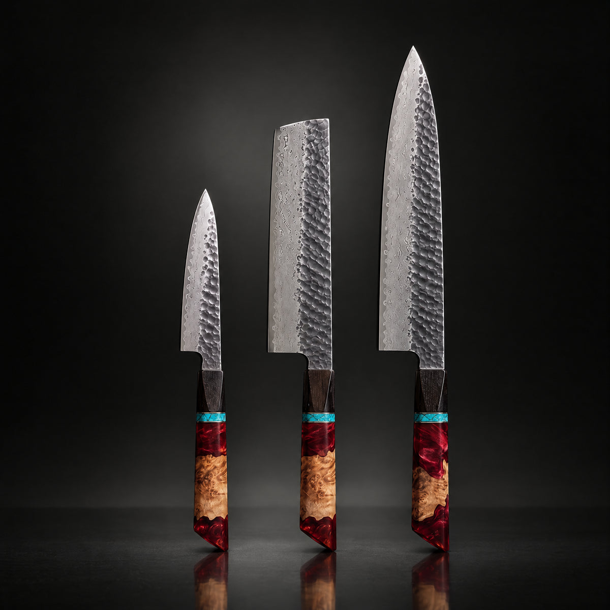 Tenryu 3-Piece Knife Set (Gyuto, Nakiri & Petty)
