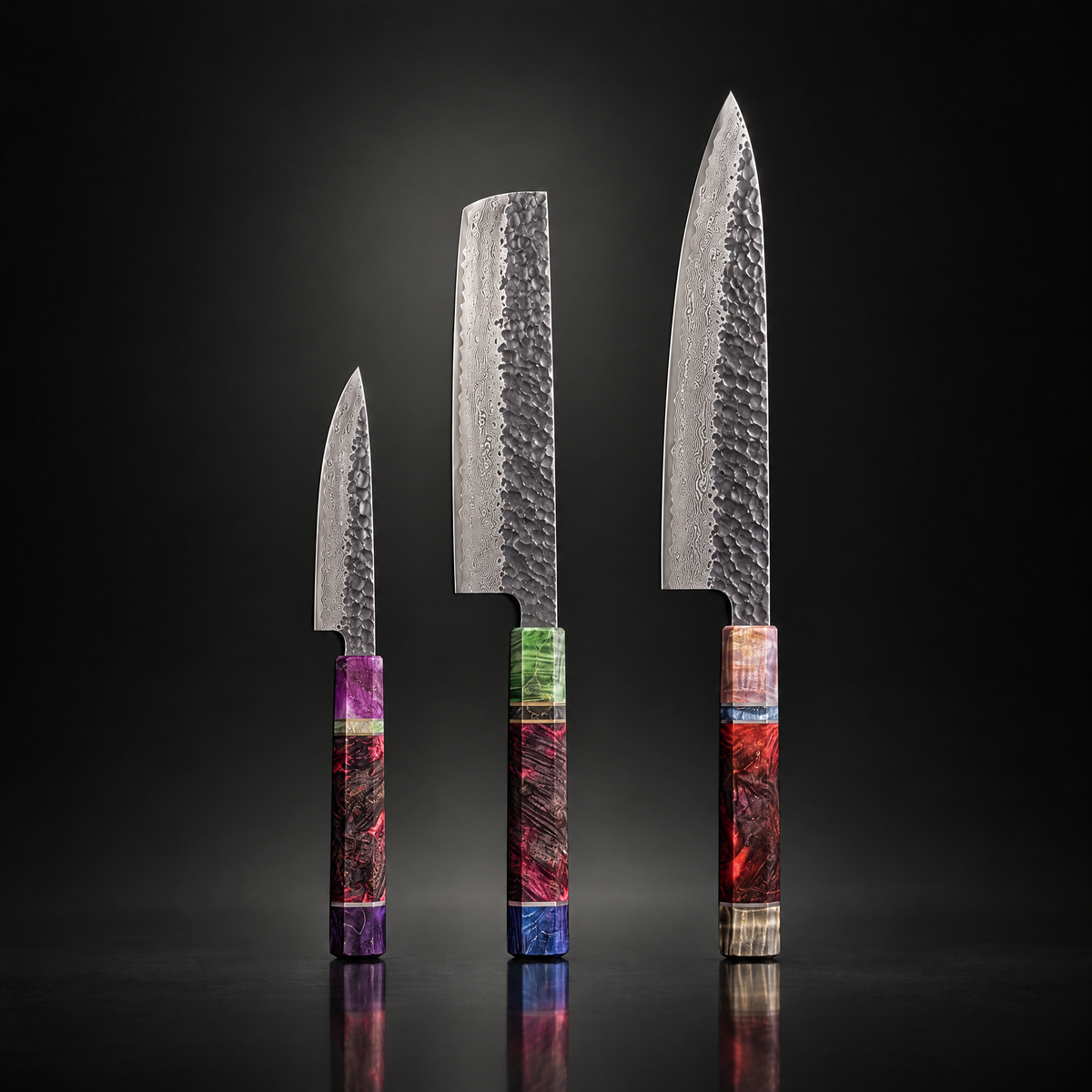Retsu 3-Piece Knife Set (Gyuto, Nakiri & Petty)