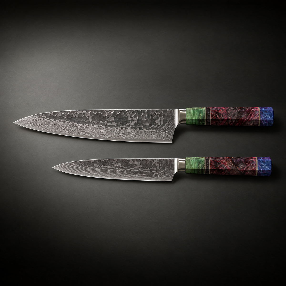 Retsu 2-Piece Knife Set (Gyuto & Petty), full side profile