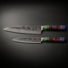 Retsu 2-Piece Knife Set (Gyuto & Petty), full side profile