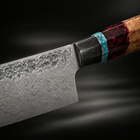 Close-up of the tenryu yanagiba sashimi knife blade and handle