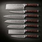 Taiga 7-Piece Knife Set, full side profile