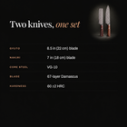 Takamori 2-Piece Knife Set (Gyuto & Nakiri) specifications