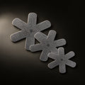 Okura Mamori Pan Protectors (Set of 3), grey felt star-shaped pan protectors in three sizes