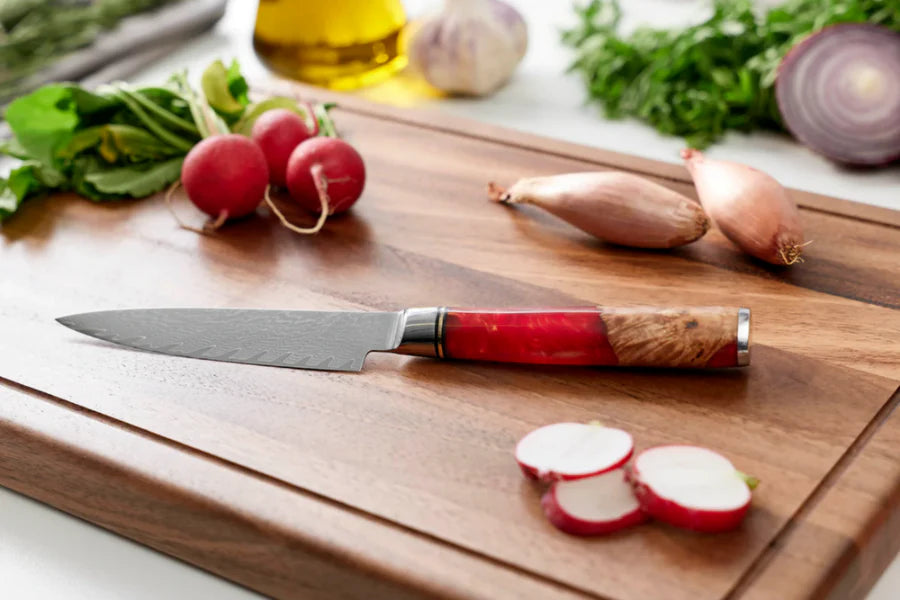 Japanese Damascus Nakama Shinku 5-Piece Chef’s Knife Set – Precision Blades