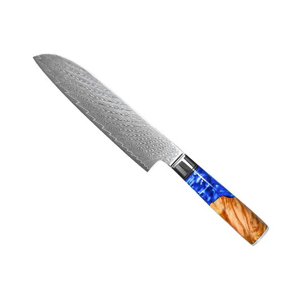 Limited Edition Japanese Damascus Knife Set – 6-Piece Saphire