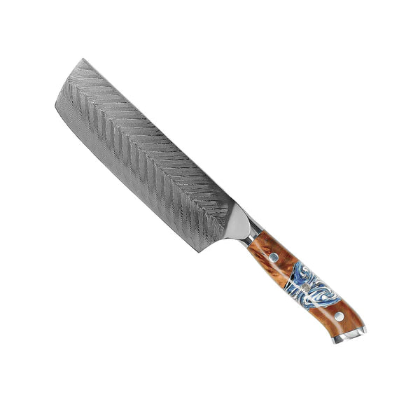 Japanese Damascus Knife Set – 9-Piece Versatile Blade