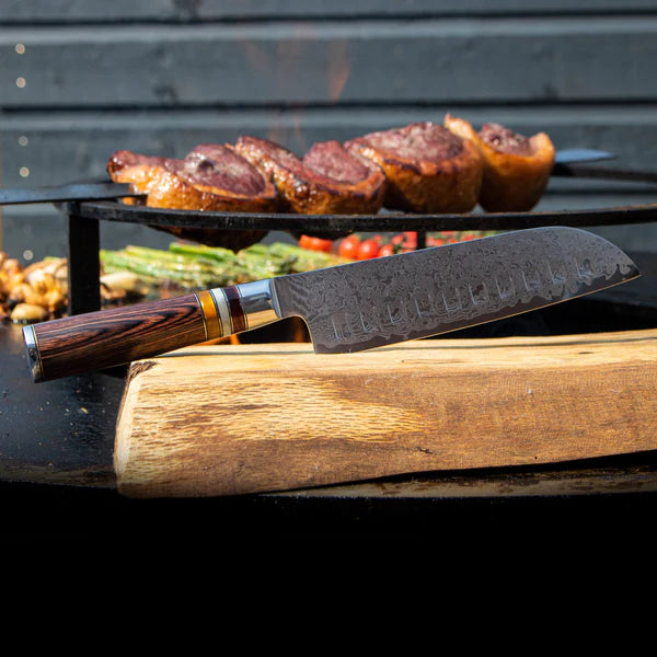 Professional Japanese 7-Piece Damascus Master Knife Set