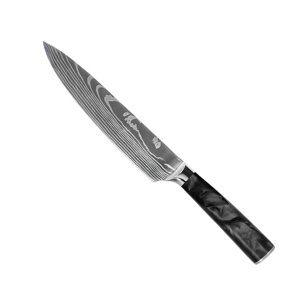 Premium Japanese Damascus Knife Set – 8-Piece Precision Collection