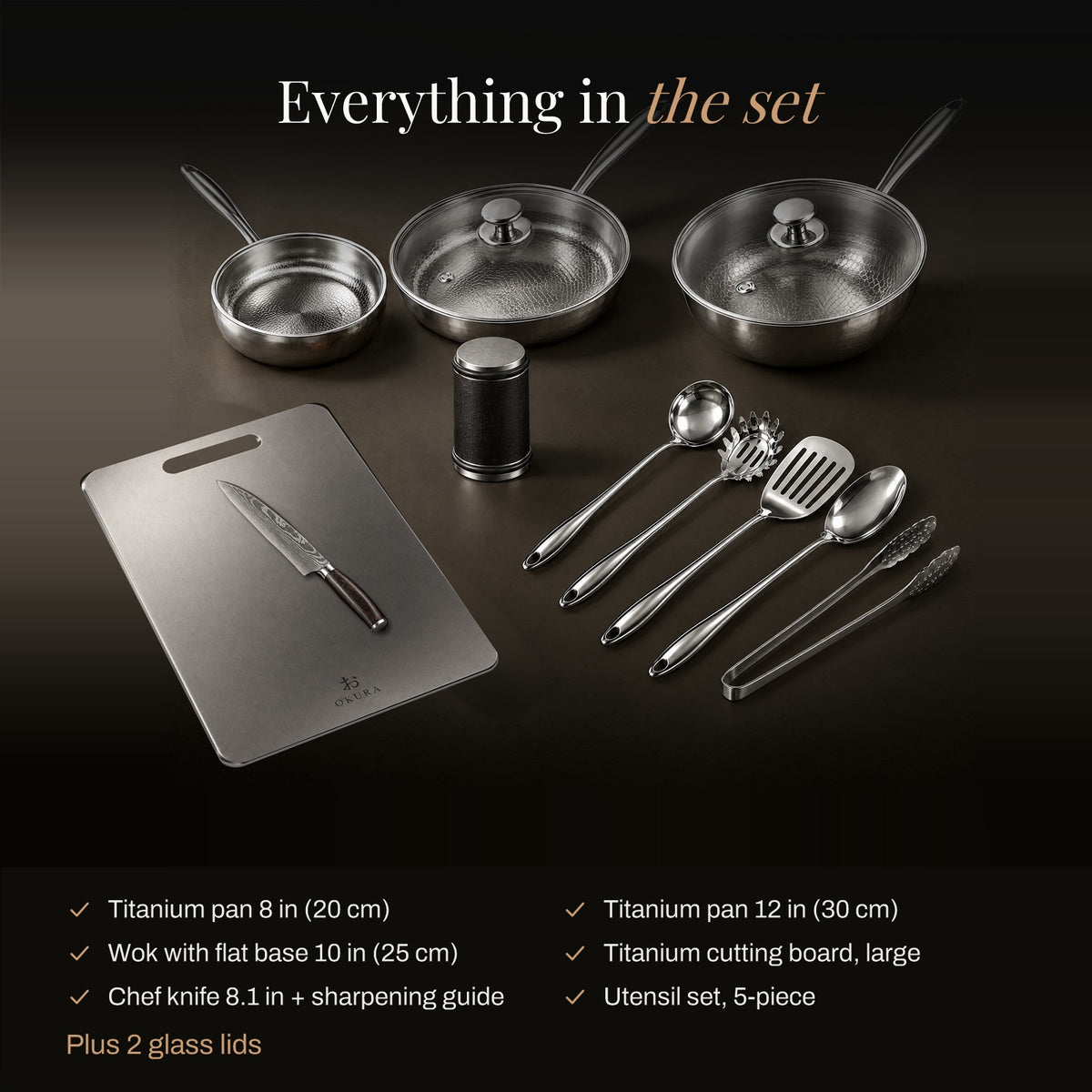 Everything in the cook and prep chef set