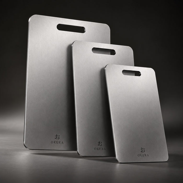 Okura titanium cutting board 3-piece set