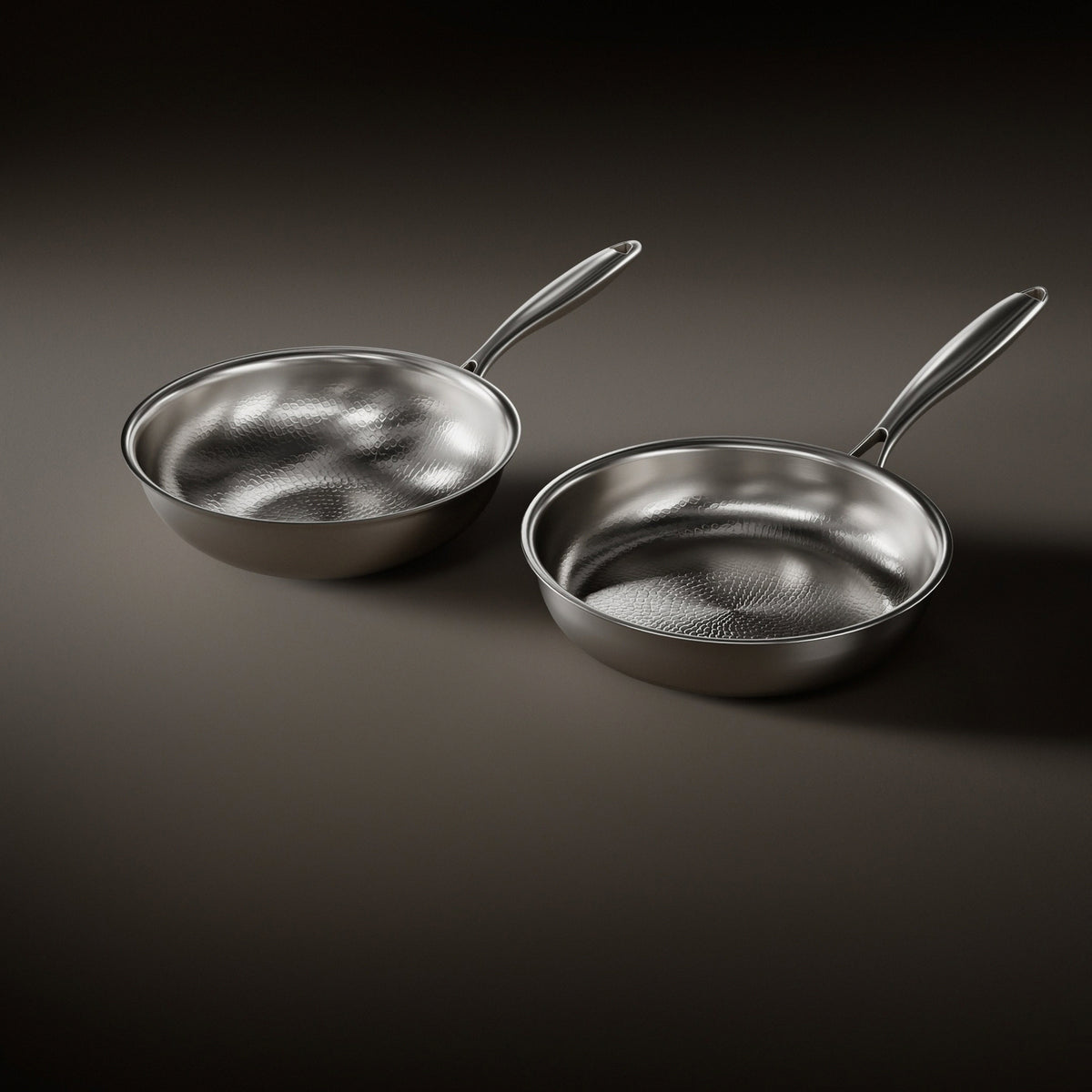 Okura wok and fry pan set