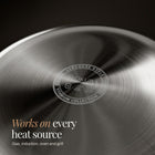 Works on every heat source: gas, induction, oven and grill