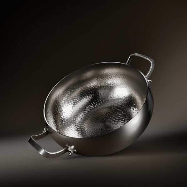 Deep Titanium Pot, Hammered PFAS-Free | Okura
