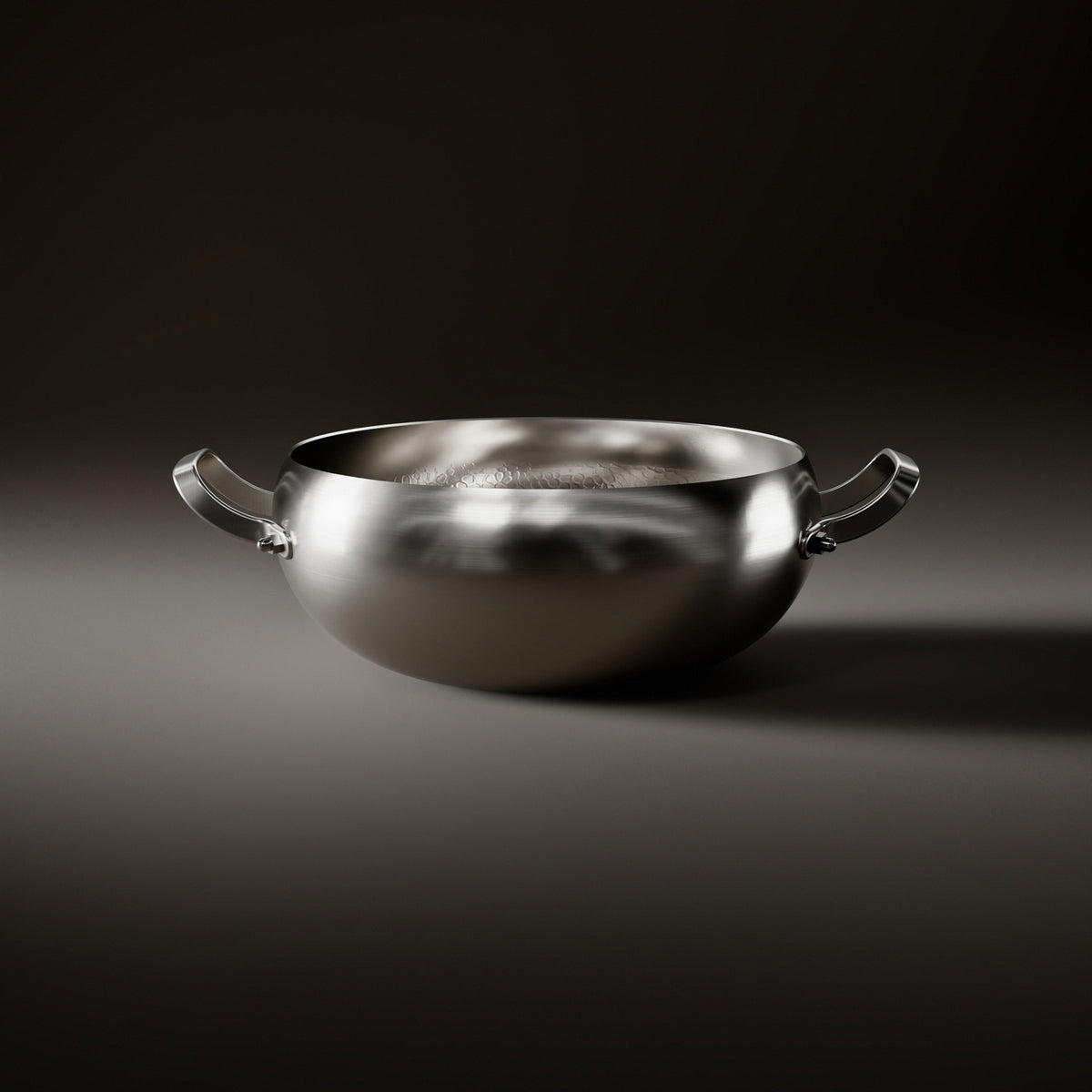 Side view of the Okura deep titanium pot