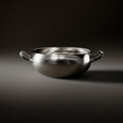 Side view of the Okura deep titanium pot