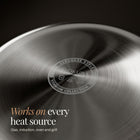 Works on every heat source: gas, induction, oven and grill