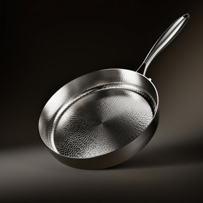Hammered High-Wall Titanium Pan