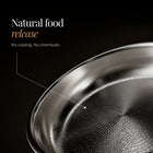 Natural food release: no coating, no chemicals