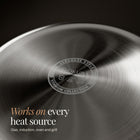 Works on every heat source: gas, induction, oven and grill