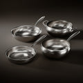 Hammered Titanium Essentials Kitchen Set with 2 Lids (10, 11 & 12 Inch)