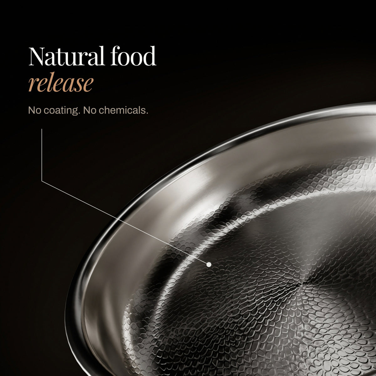 Natural food release: no coating, no chemicals