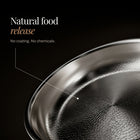 Natural food release: no coating, no chemicals