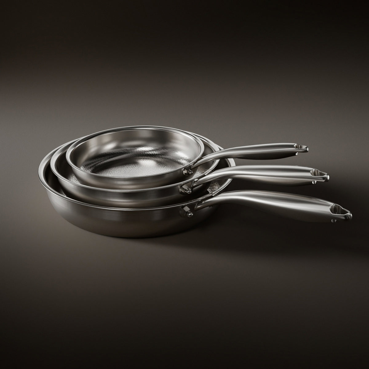 Okura 3-piece titanium pan set