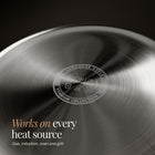 Works on every heat source: gas, induction, oven and grill