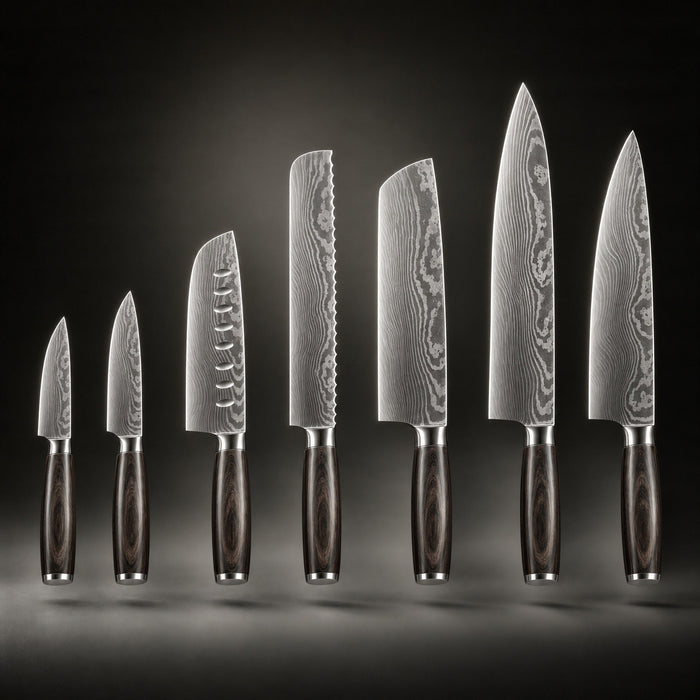 Japanese-Style Knife Set – Precision Collection (7-Piece Set)