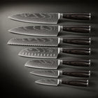 Japanese-Style Knife Set, full side profile