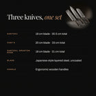 Japanese-Style Knife Set specifications