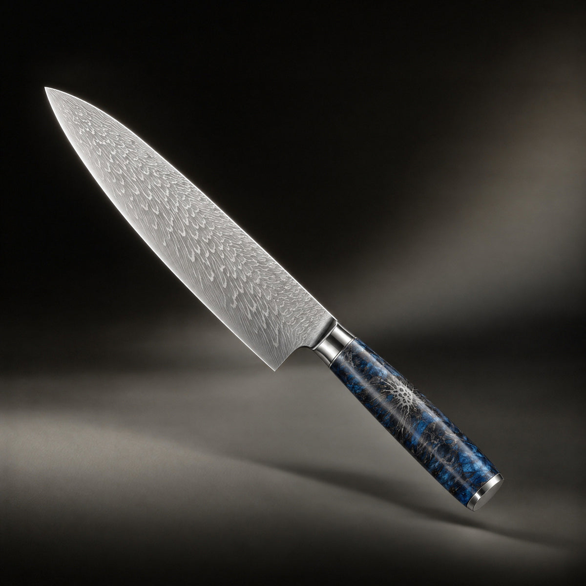Japanese-Style Hammered Chef’s Knife