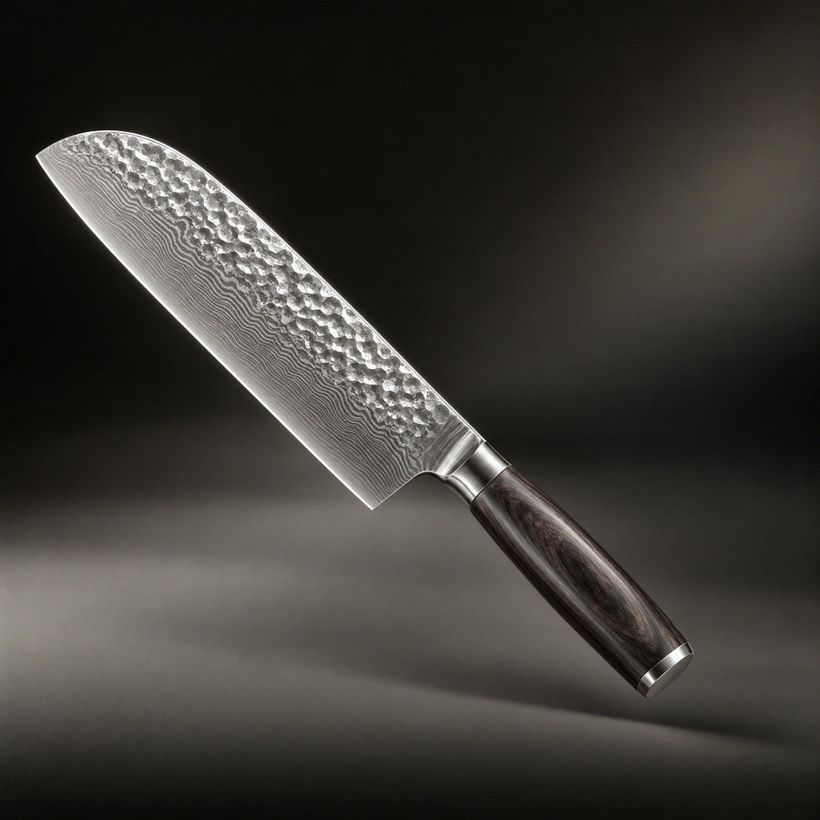 Hammered 7.1-Inch Santoku Knife