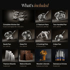 What's included in the bundle, with each item and its size