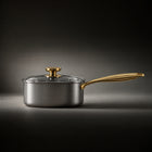Side view of the Okura titanium saucepan, Limited Edition