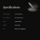 Premium Chef’s Knife specifications