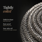 Close-up of the tightly wound coil