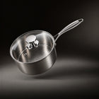 Okura titanium saucepan with glass lid