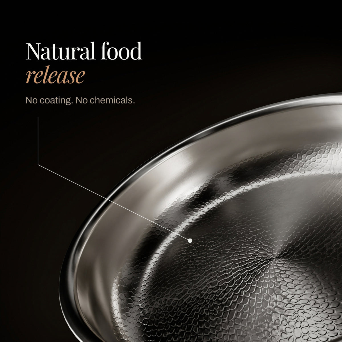 Natural food release: no coating, no chemicals