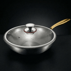 Hand-Hammered Titanium Wok Pan with Flat Base | Limited Edition