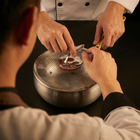 Hand-Hammered Titanium Complete Kitchen Set with 3 Lids (10, 11 & 12 Inch)  I Limited Edition