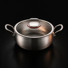 Hand-Hammered Deep Titanium Pot | World Cup 26