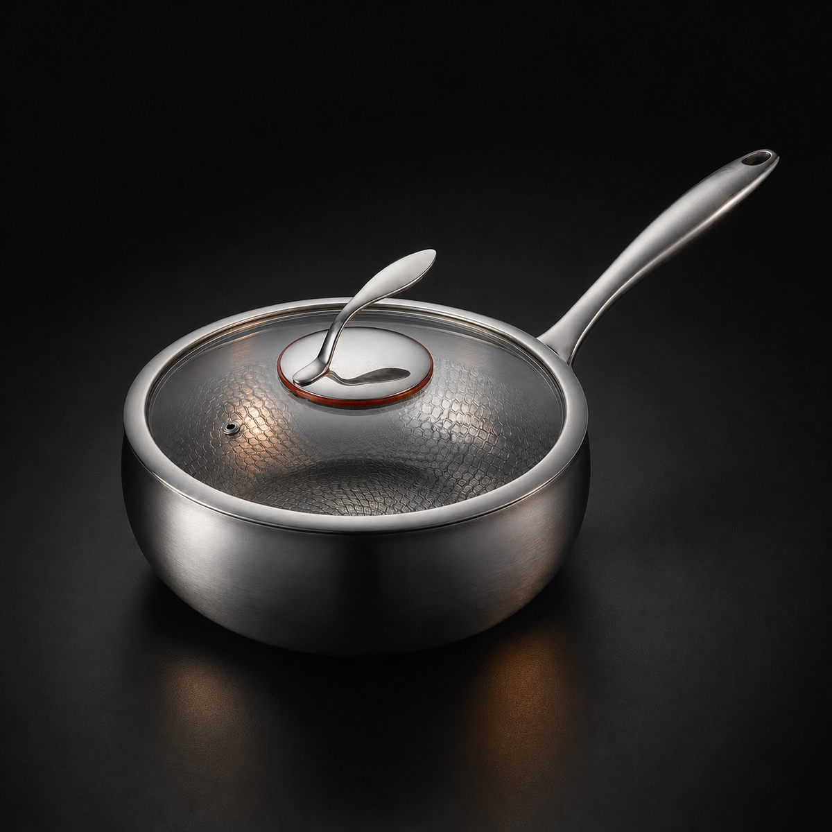 Hand-Hammered Titanium Sauté Pan