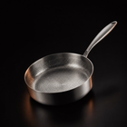 Hand-Hammered Titanium Stir-Fry Set with 1 Lid (8, 8 & 10 Inch)