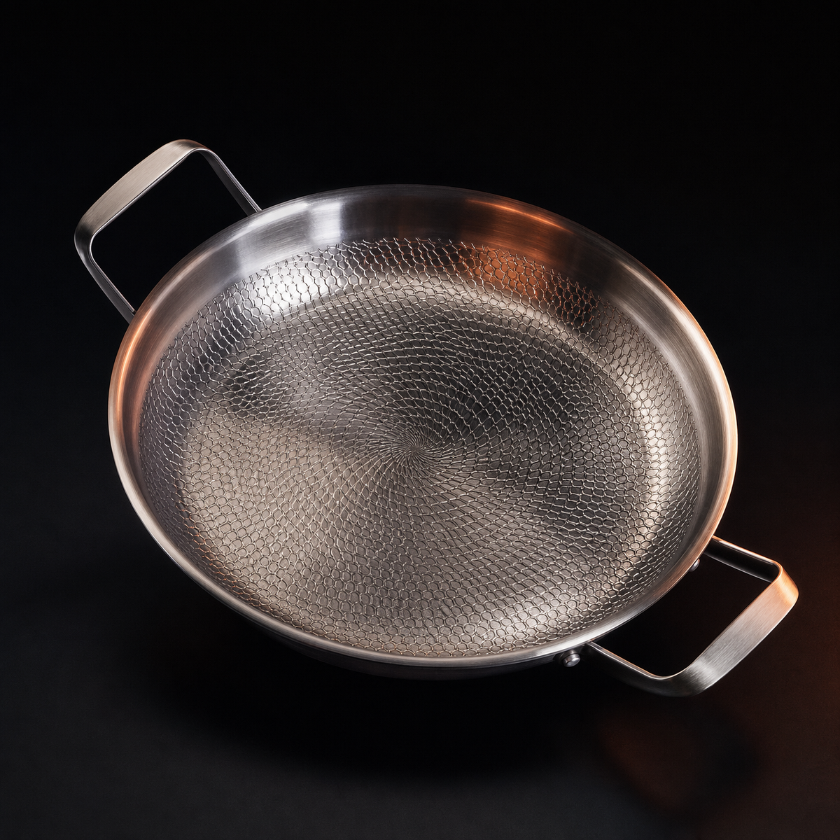 Hand-Hammered Titanium Pan with Two Handles | World Cup 26