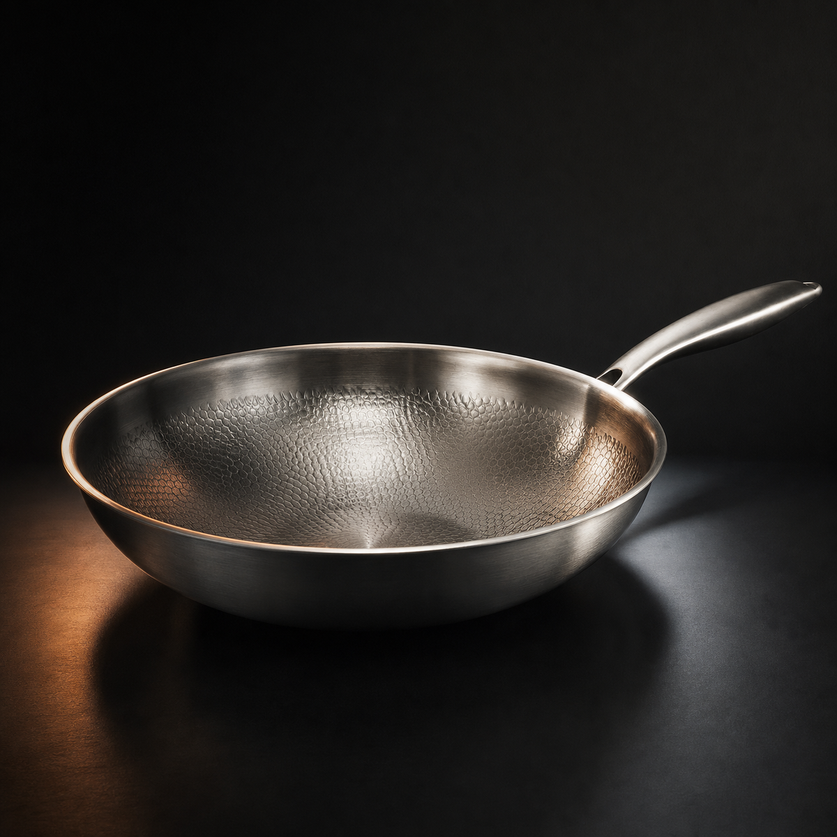 Titanium Wok — Flat-Base, PFAS-Free Non-Stick | Okura