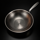 Hand-Hammered Titanium Wok Pan with Flat Base | World Cup 26